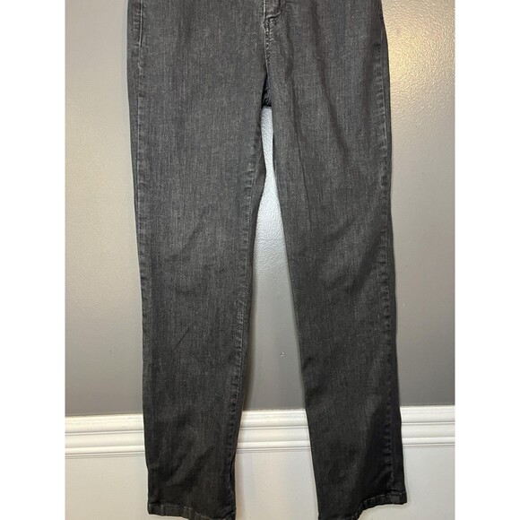 Lee Jeans Womens 8 Short Gray Classic Fit Mid Rise Straight Leg Stretch Denim - Picture 2 of 10